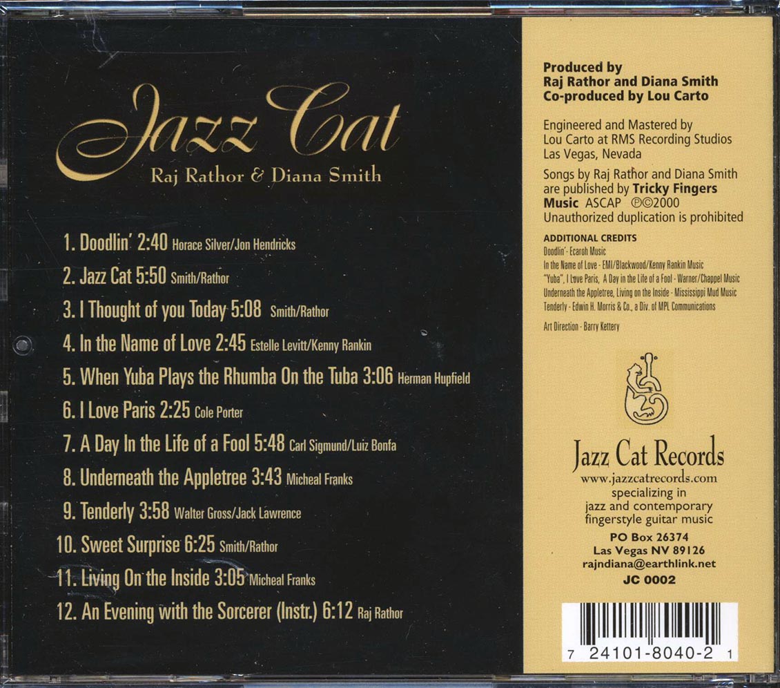 Raj Rathor, Diana Smith - Jazz Cat - CD, CD