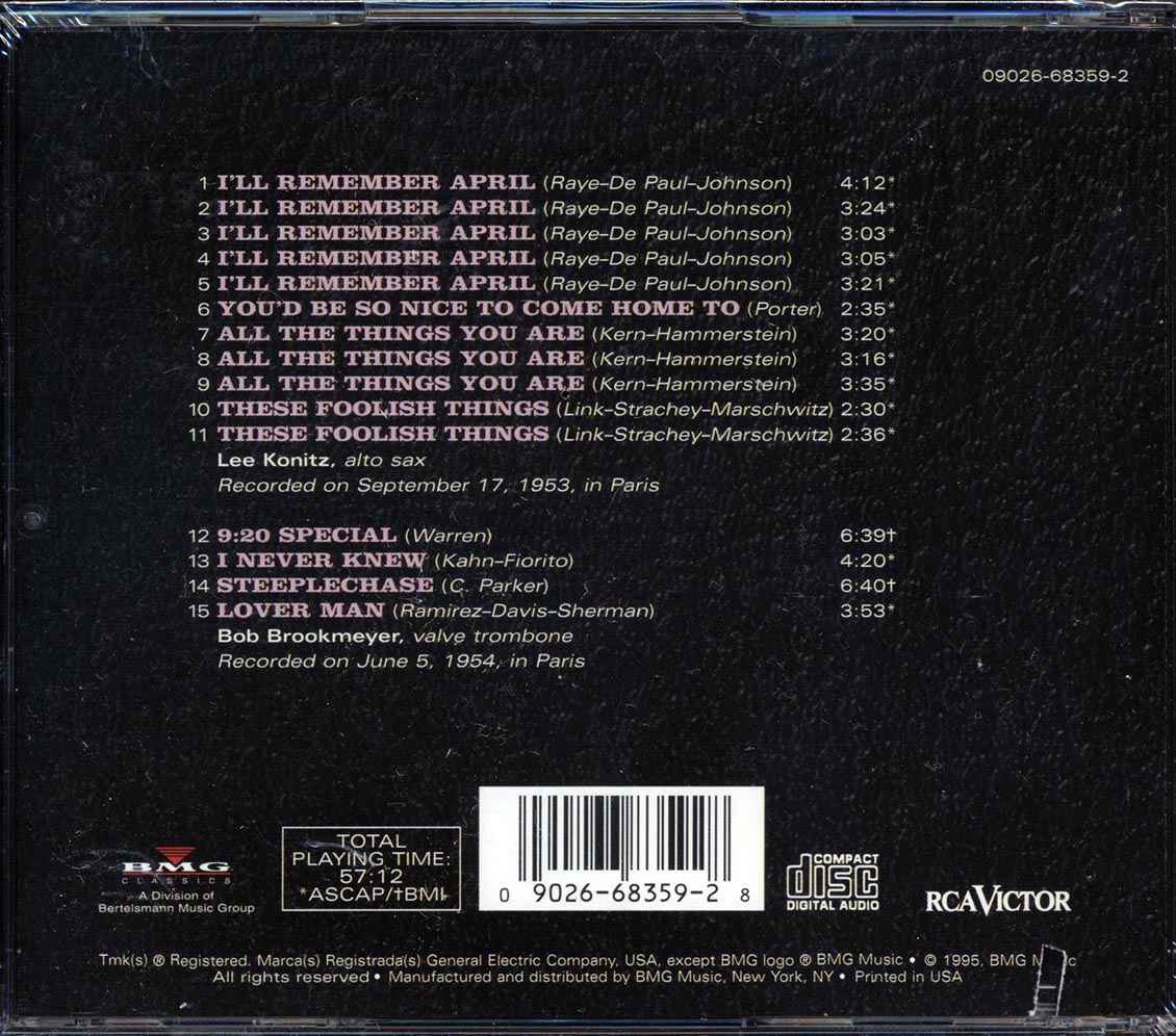 Lee Konitz, Bob Brookmeyer - In Paris (marked/ltd stock) - CD, CD
