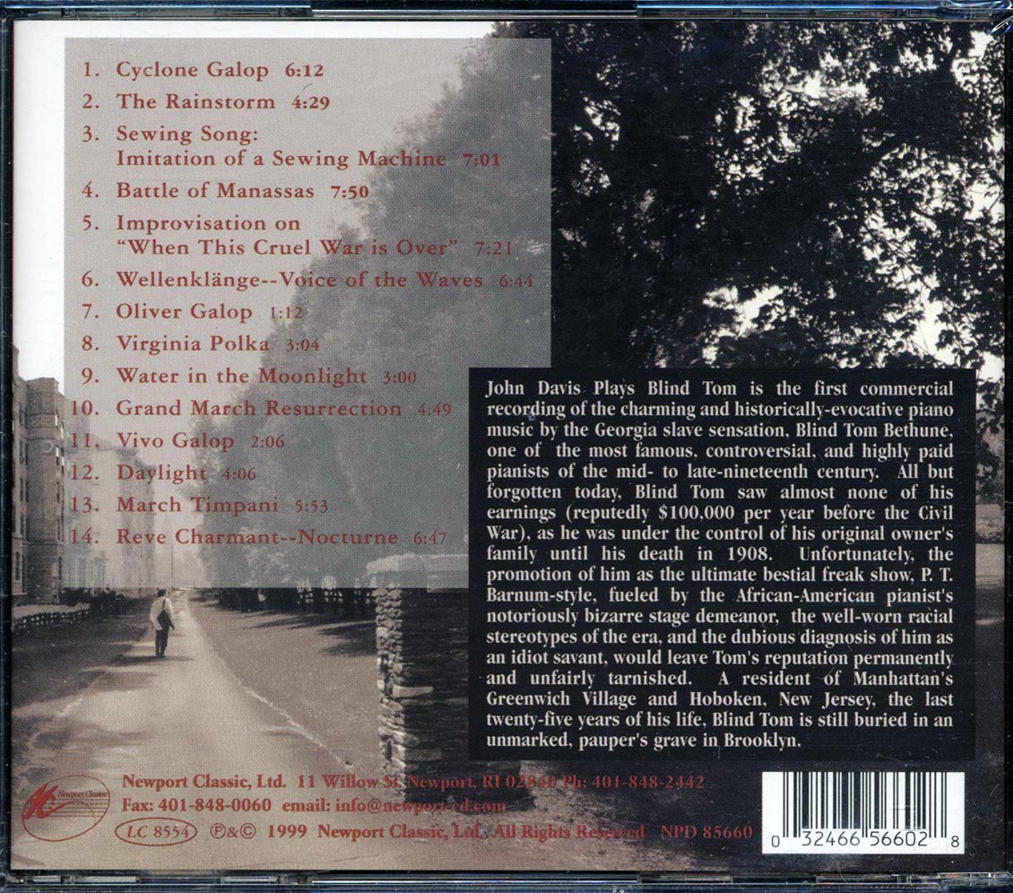 John Davis - John Davis Plays Blind Tom - CD, CD