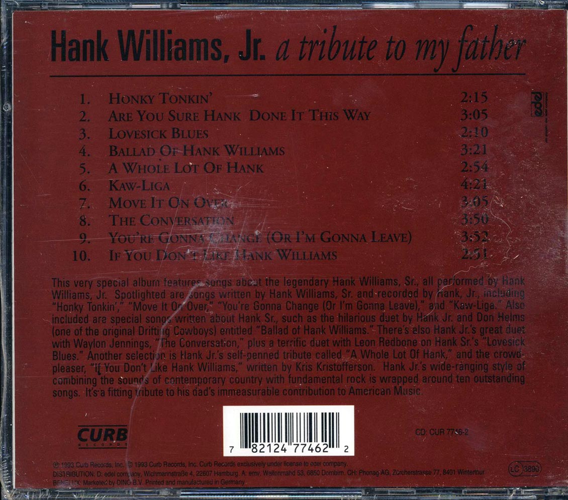 Hank Williams Jr. - A Tribute To My Father - CD, CD