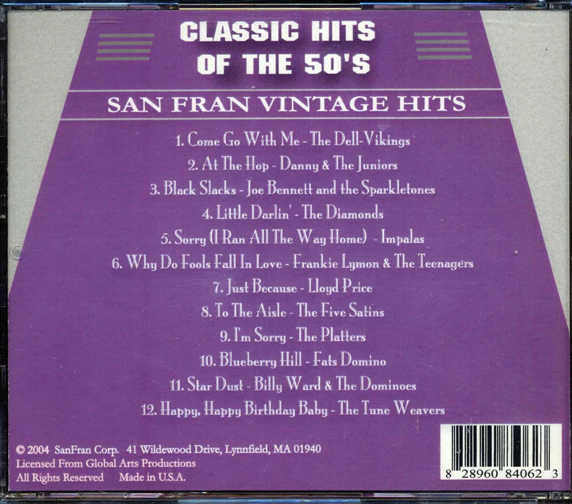 The Dell-Vikings, Danny & The Juniors, The Diamonds, Etc. - Classic Hits Of The 50's - CD, CD