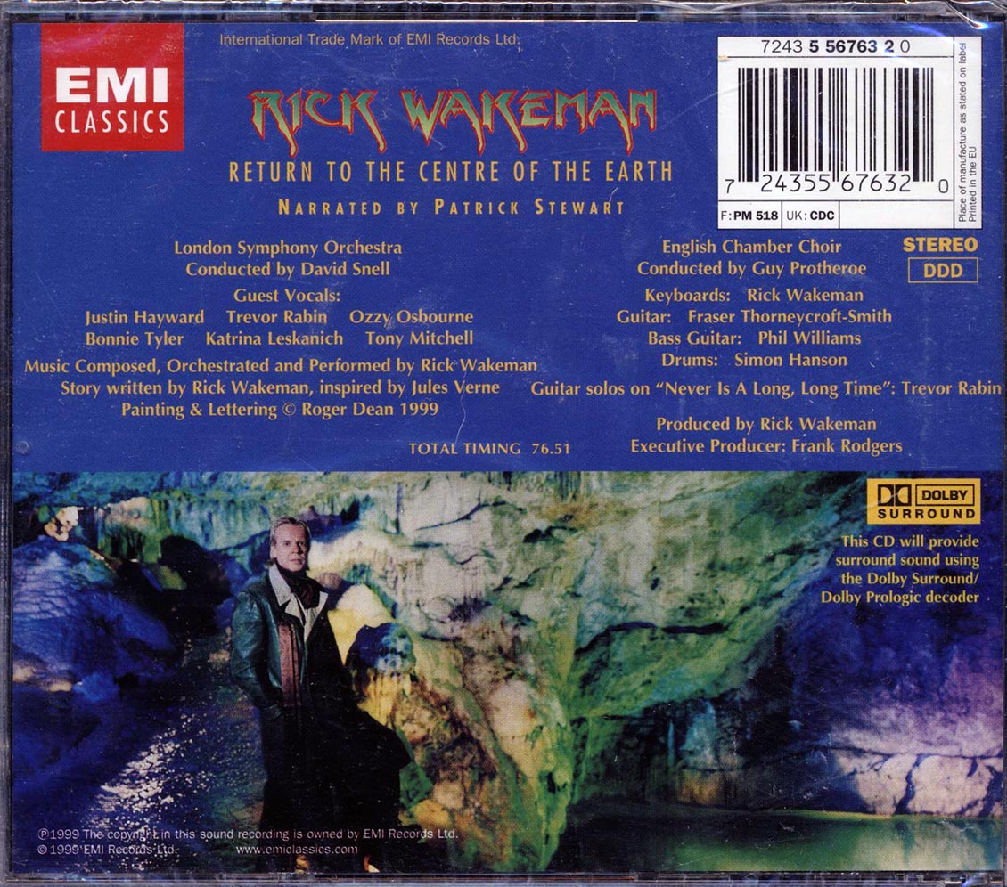 Rick Wakeman - Return To The Centre Of The Earth - CD, CD