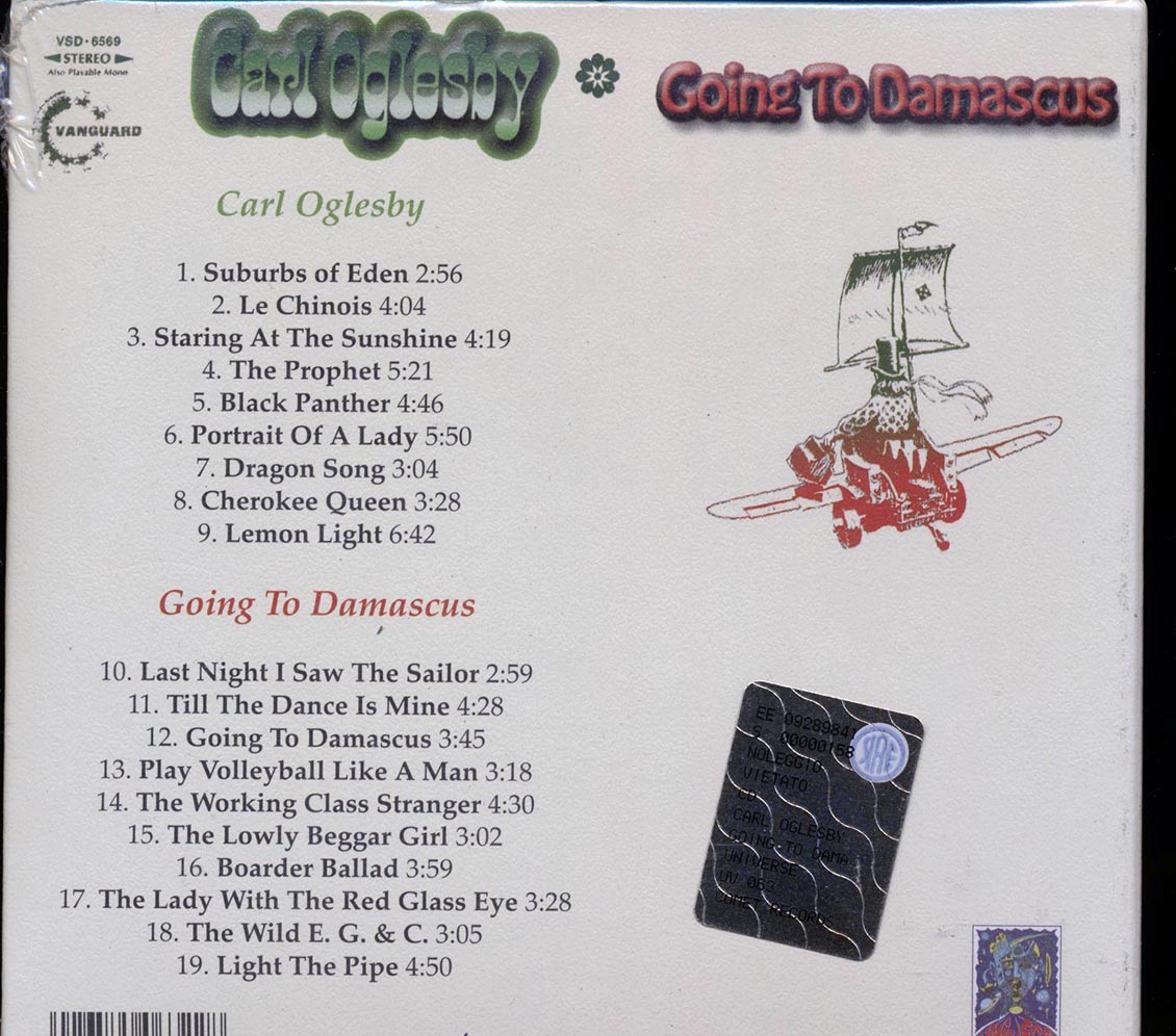 Carl Oglesby - Carl Oglesby: Going To Damascus (2 albums on 1 CD) (deluxe 4-fold digipak) - CD, CD