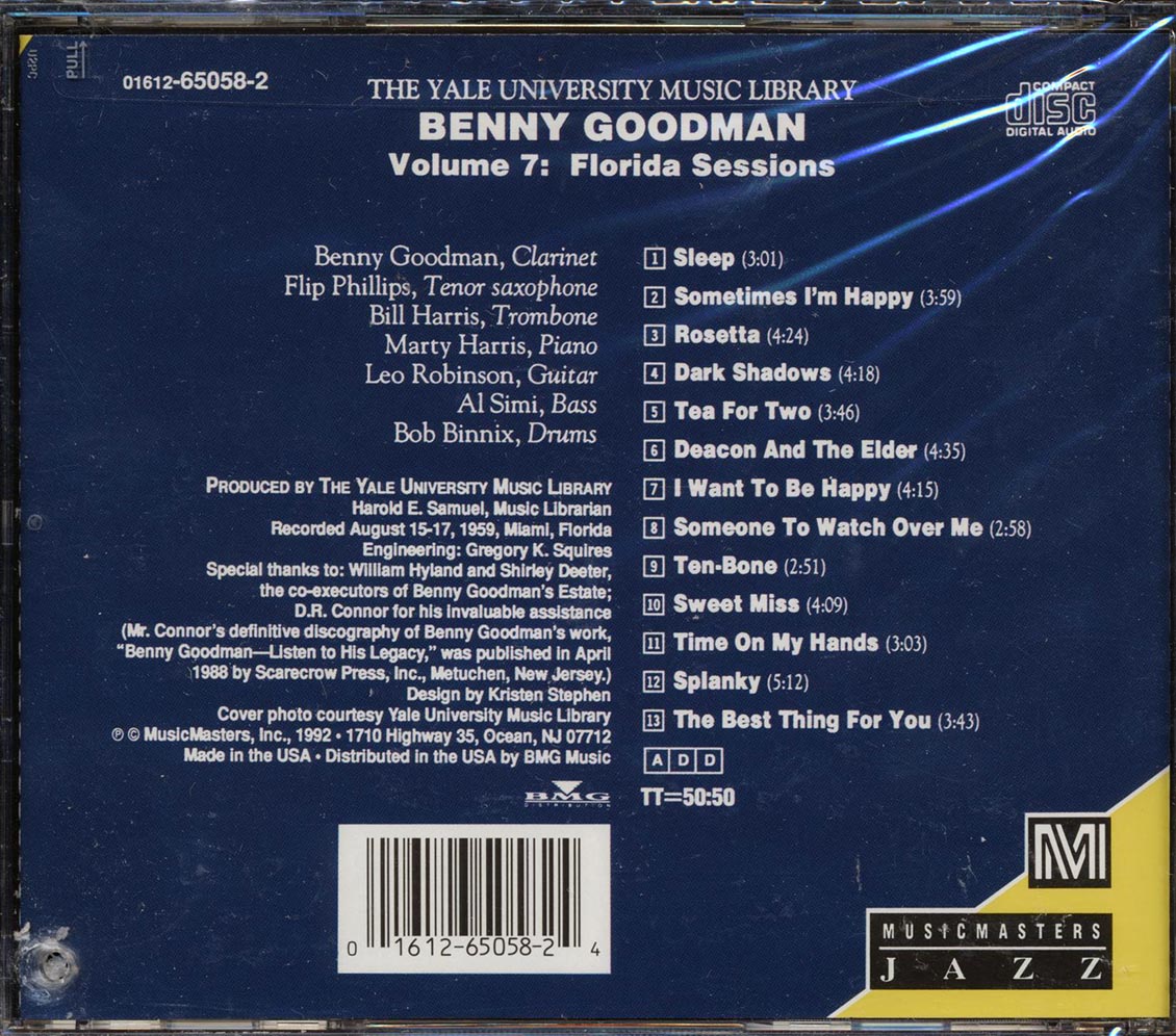Benny Goodman - Florida Sessions (marked/ltd stock) - CD, CD