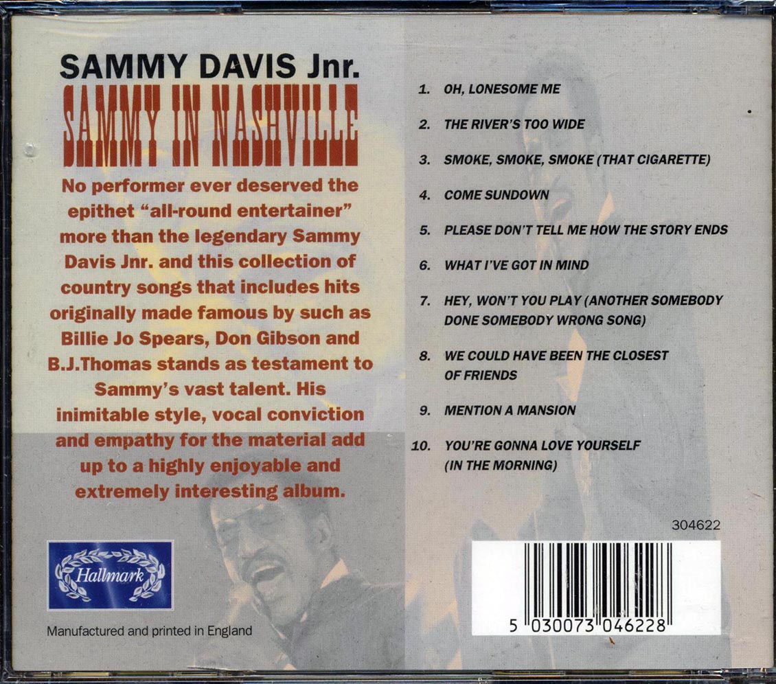 Sammy Davis Jr. - Sammy In Nashville: Great Country Standards - CD, CD