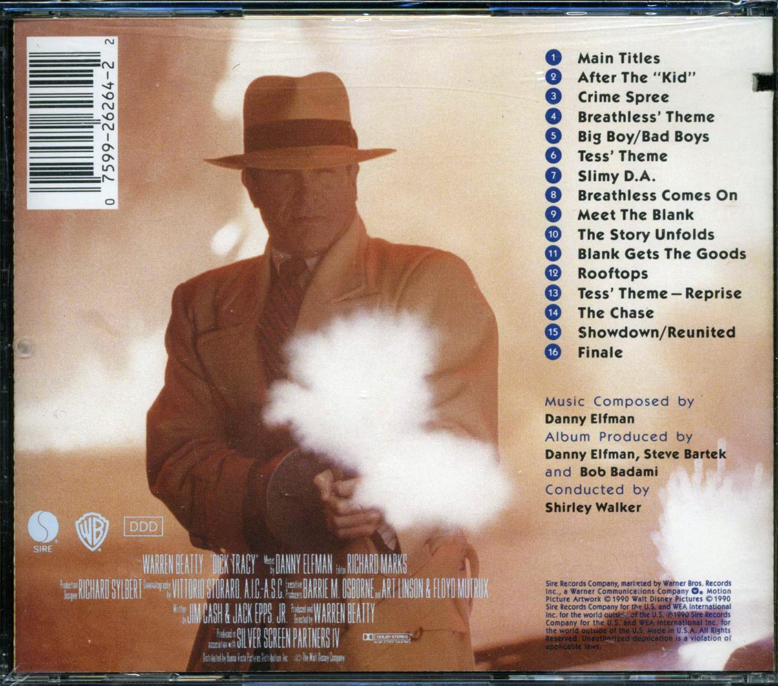 Danny Elfman - Dick Tracy Original Score (marked/ltd stock) - CD, CD