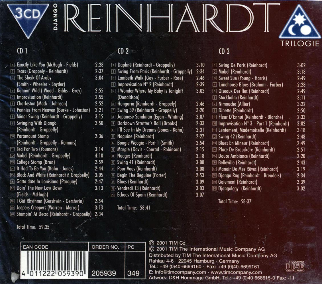 Django Reinhardt - Oiseaux Des Iles (60 tracks) (3xCD) (box set) - CD, CD