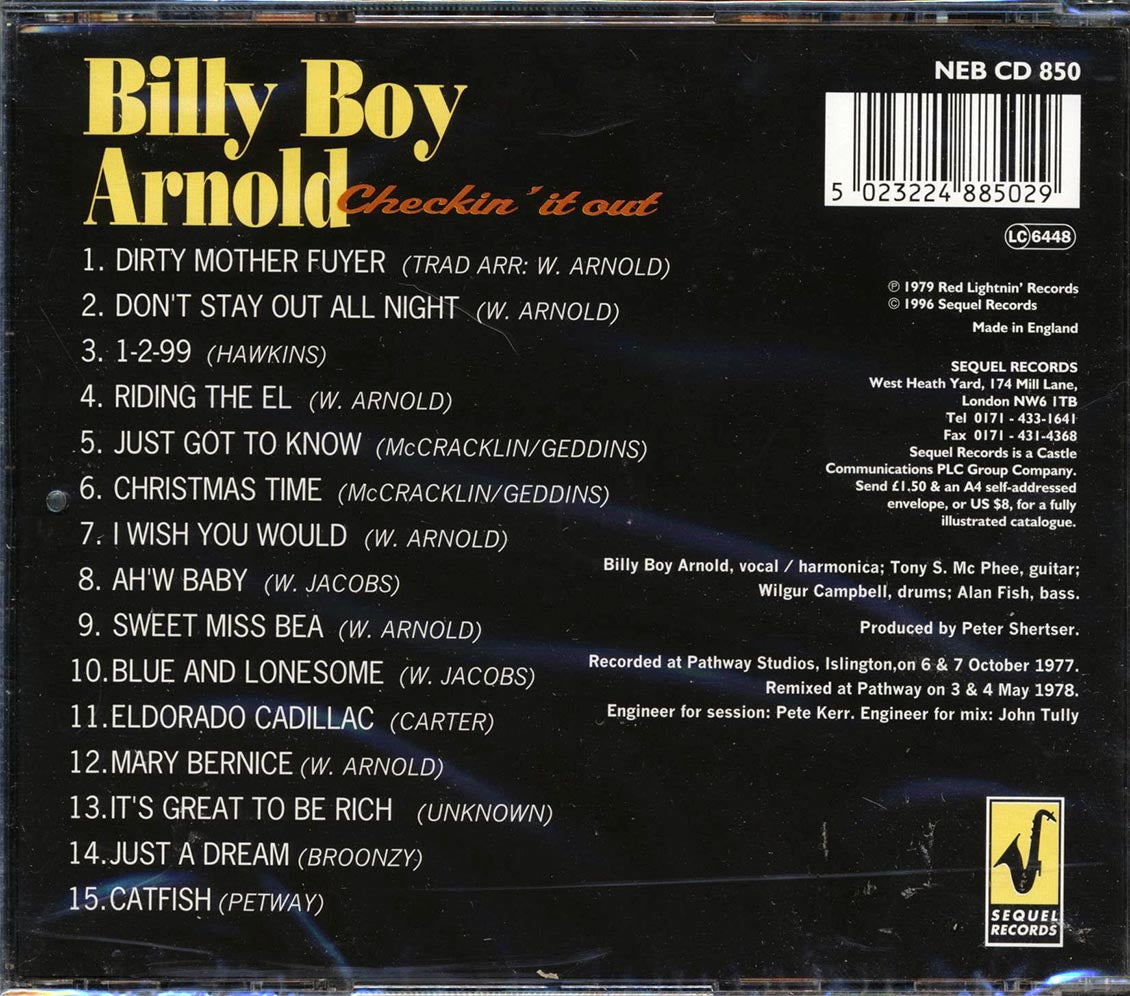 Billy Boy Arnold, Tony McPhee, The Groundhogs - Checkin' It Out - CD, CD