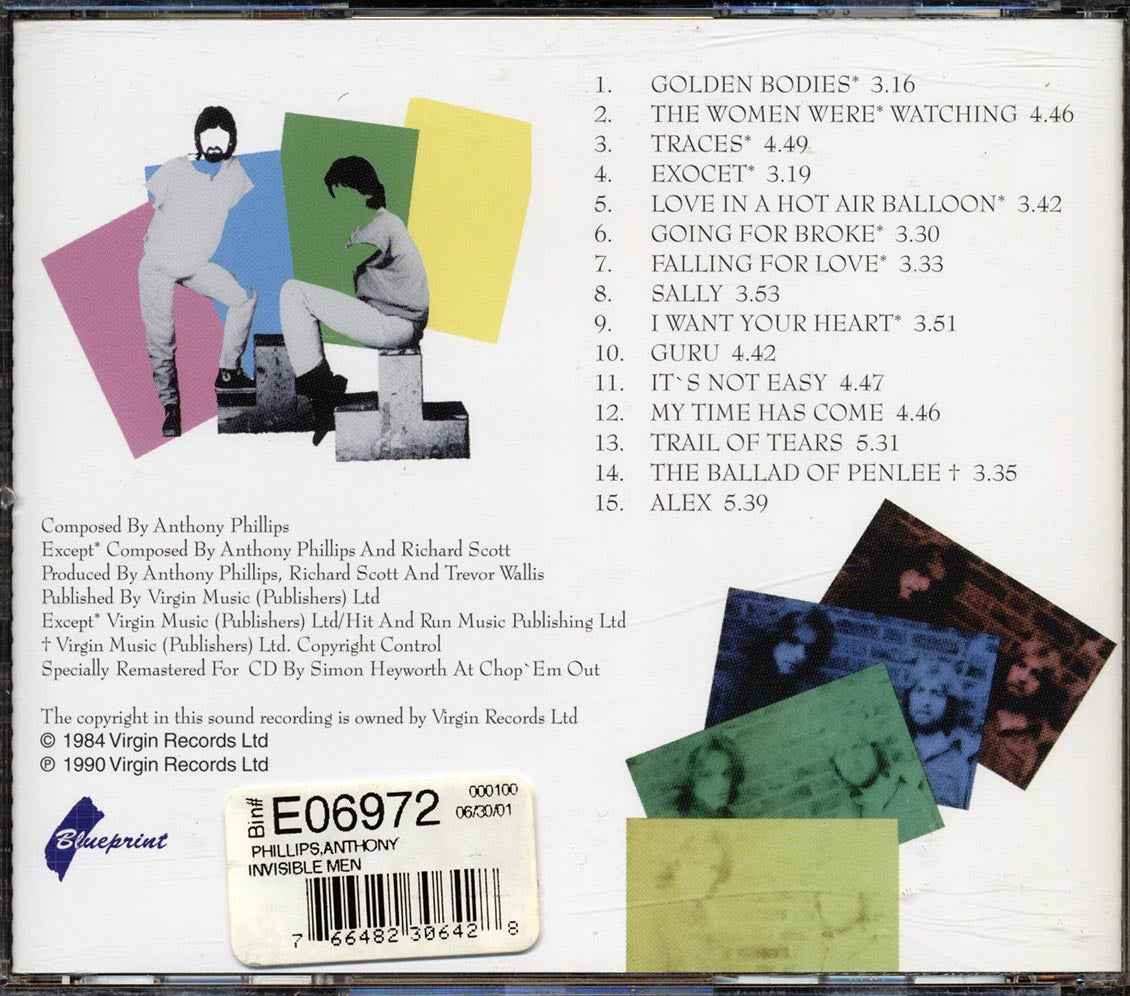 Anthony Phillips - Invisible Men - CD, CD