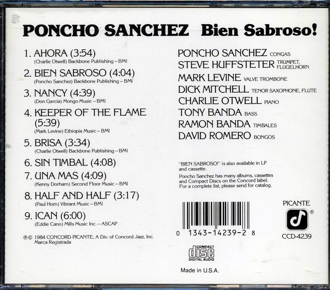 Poncho Sanchez - Bien Sabroso - CD, CD