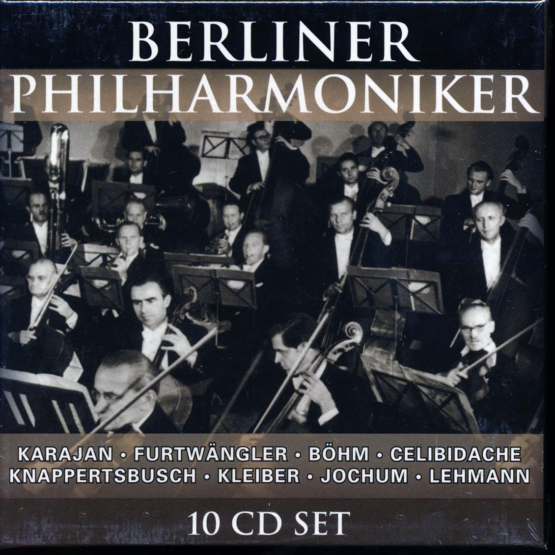 Berliner Philharmoniker - Karajan; Furtwangler; Bohm; Celibidache; Knappertsbusch; Kleiber; Jochum; Lehmann (10xCD) (box set) - CD