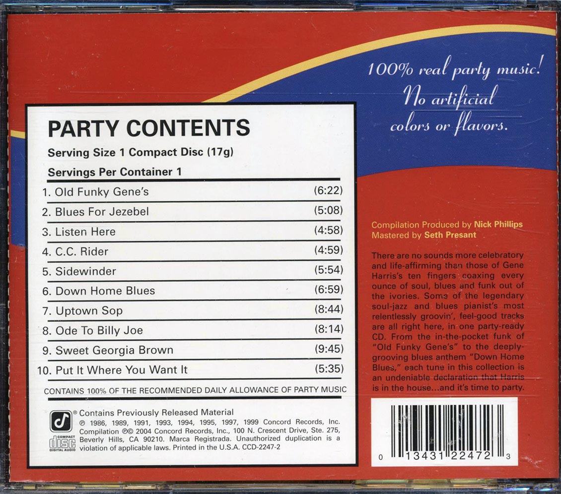 Gene Harris - Instant Party - CD, CD