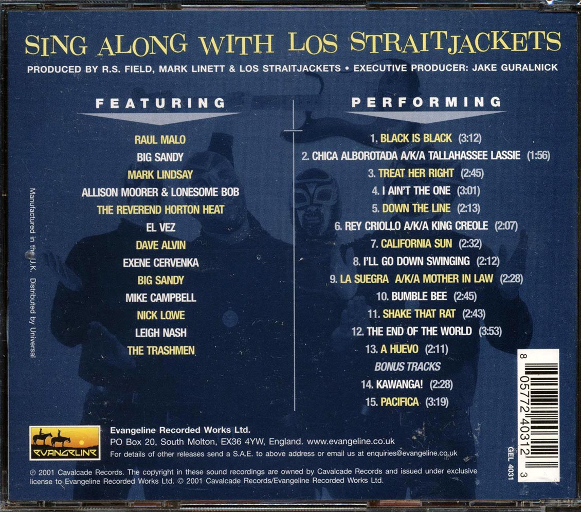 Los Straitjackets - Sing Along With Los Straitjackets - CD, CD