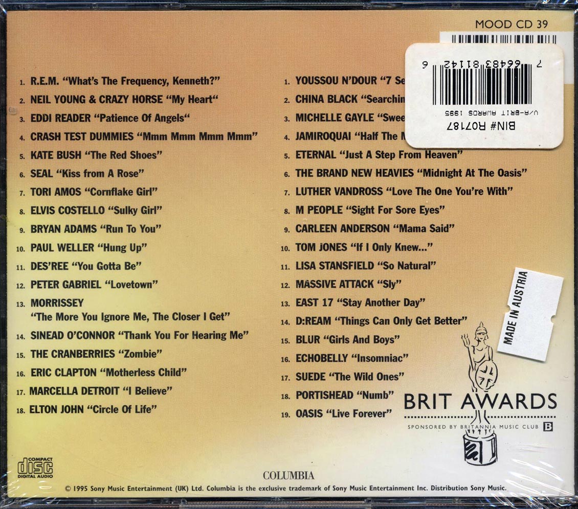 REM, Neil Young, Eddi Reader, Seal, Tori Amos, Etc. - The Awards 1995 (30 tracks) (2xCD) - CD, CD