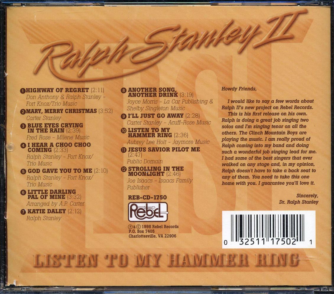 Ralph Stanley II - Listen To My Hammer Ring - CD, CD