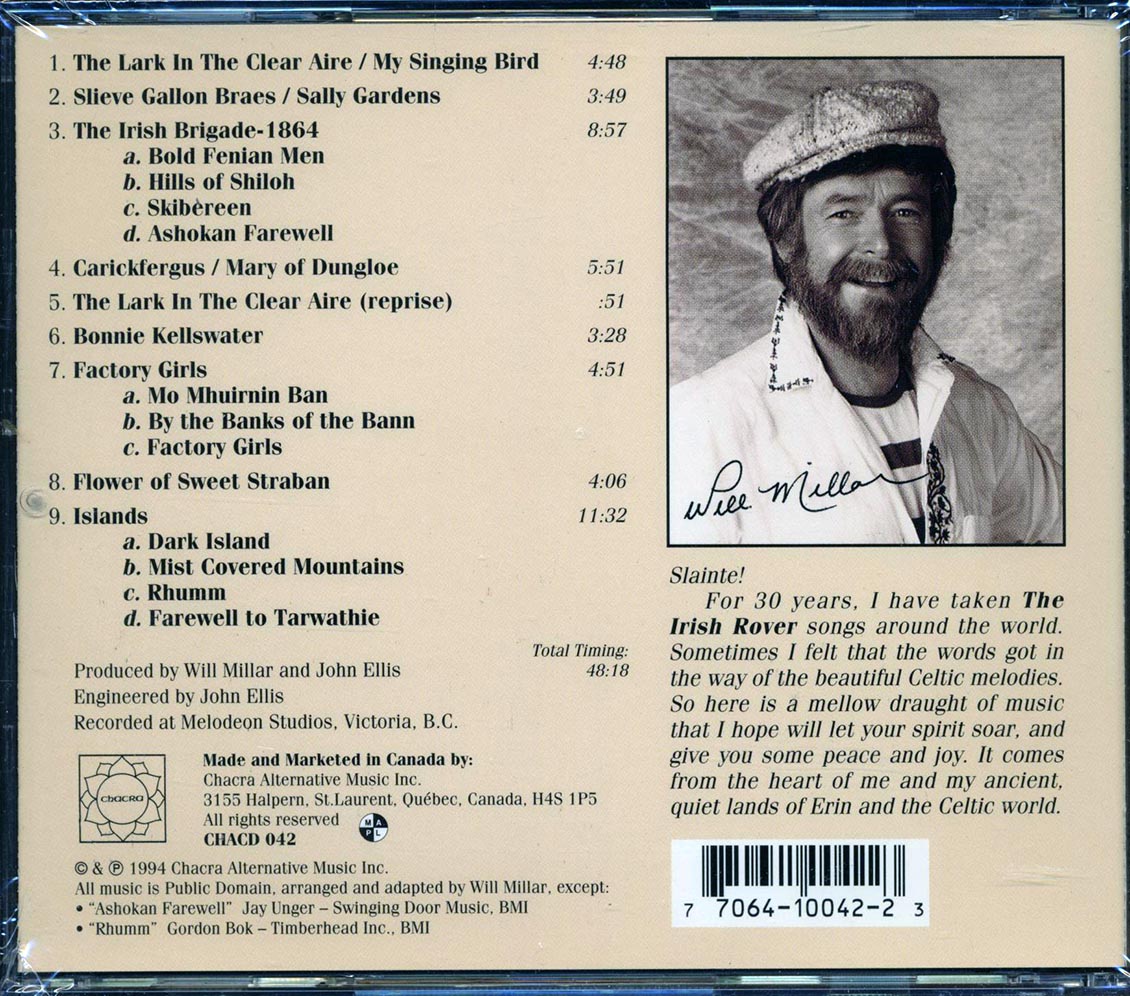 Will Millar - The Lark In The Clear Aire - CD, CD