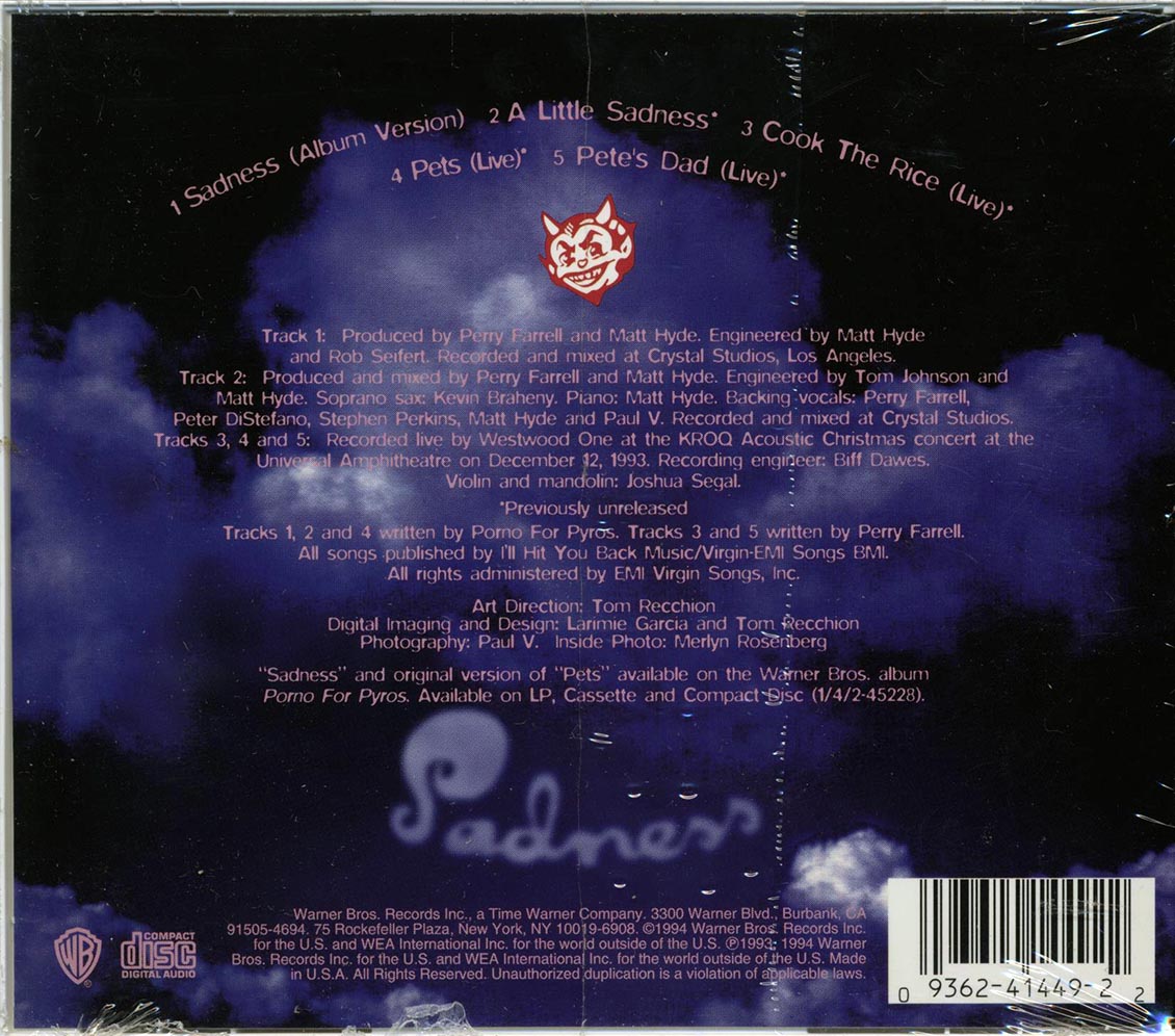 Porno For Pyros - Sadness - CD, CD