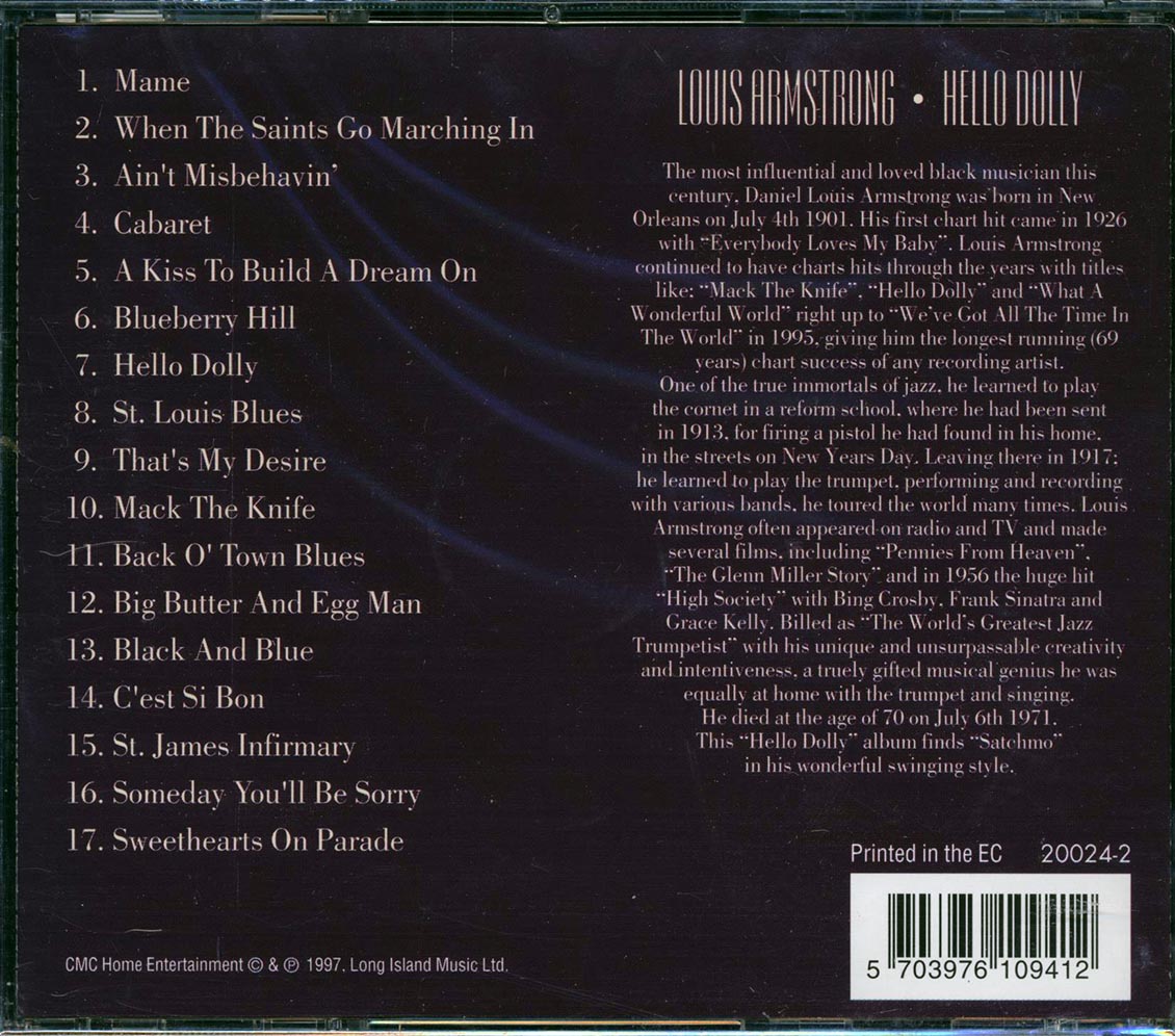 Louis Armstrong - Hello Dolly: 17 Jazz Favourites - CD, CD