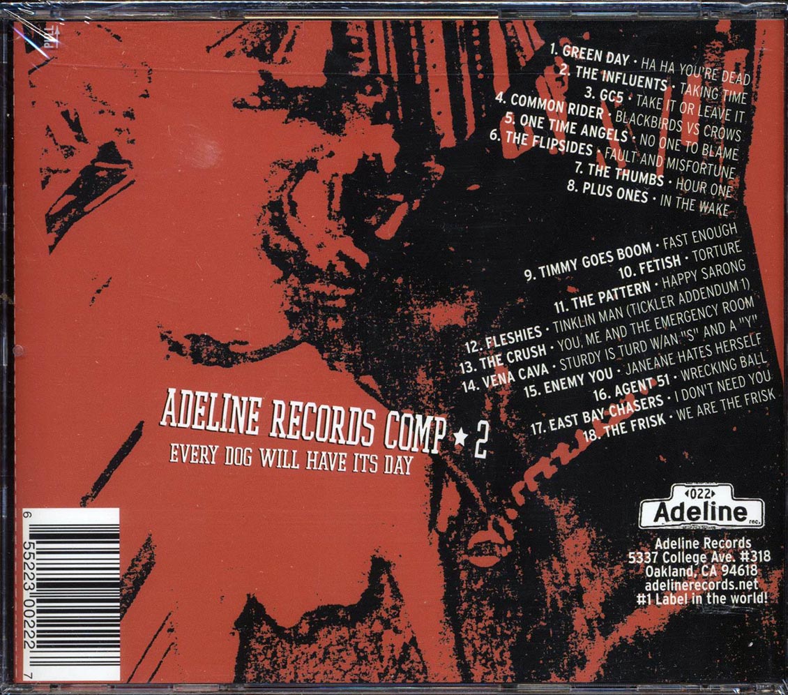 Green Day, The Influents, The GC5, Etc. - Every Dog Will Have Its Day: Adeline Records Comp 2 - CD, CD