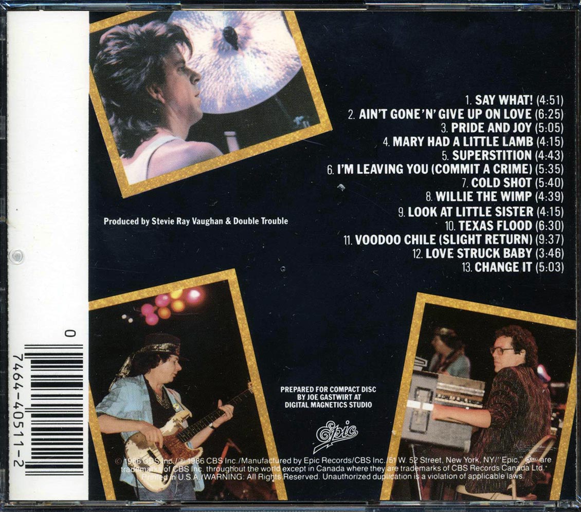 Stevie Ray Vaughan, Double Trouble - Live Alive (2 albums on 1 CD) - CD, CD