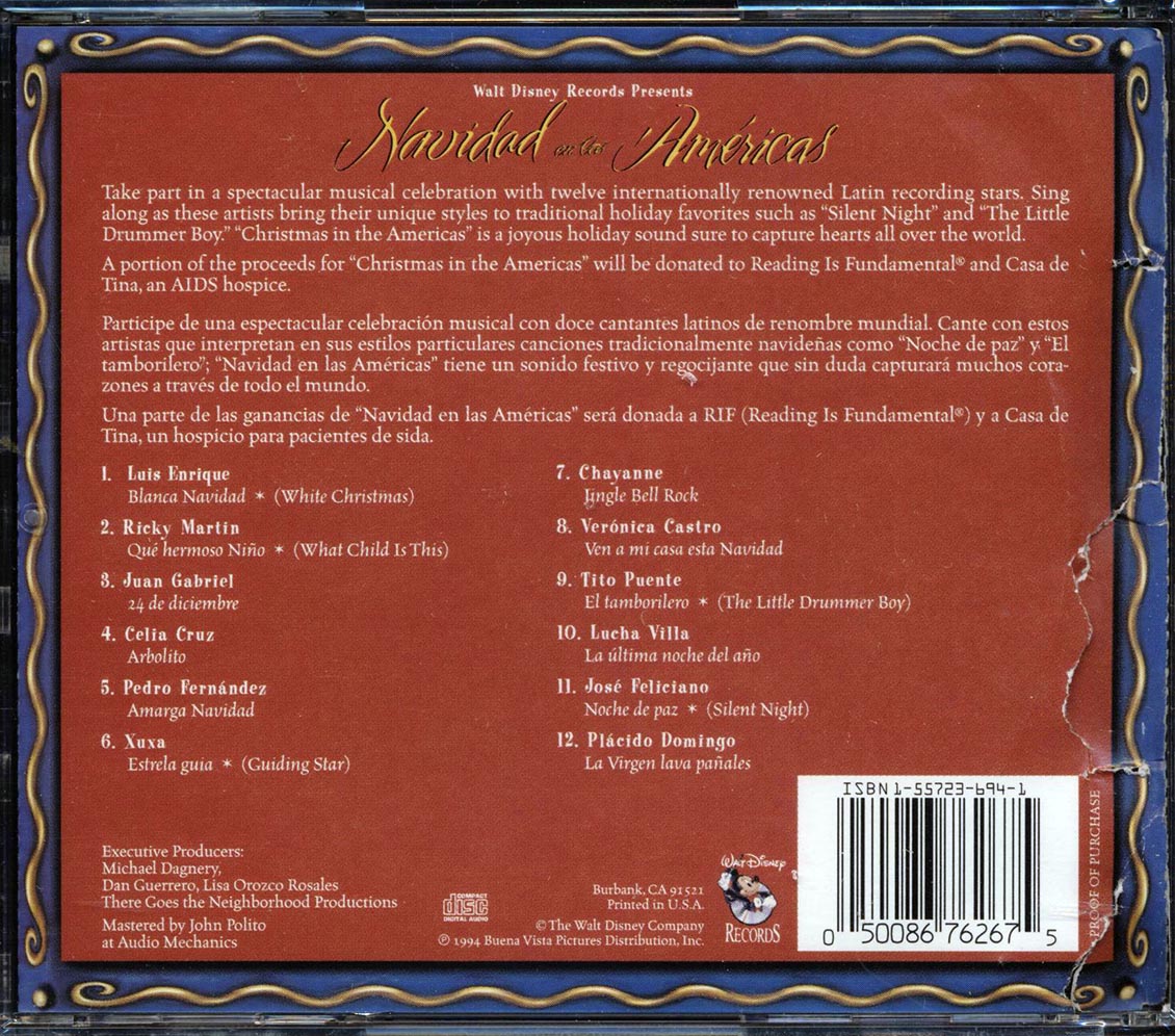 Luis Enrique, Ricky Martin, Juan Gabriel, Etc. - Navidad En Las Americas - CD, CD