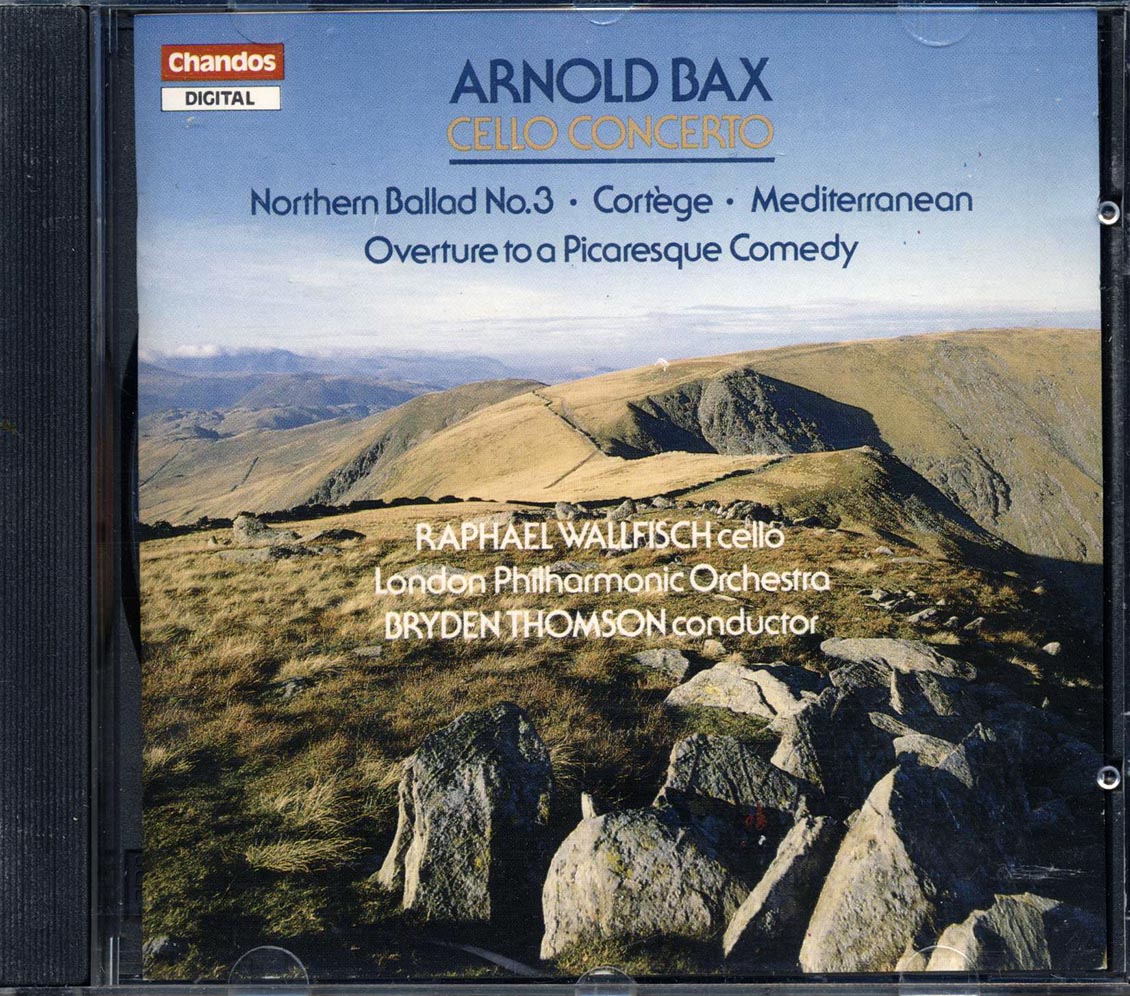 Arnold Bax, Raphael Wallfisch, Bryden Thomson, The London Philharmonic Orchestra - Cello Concerto; Northern Ballad No. 3; Cortege; Mediterranean; Overture To A Picaresque Comedy - CD