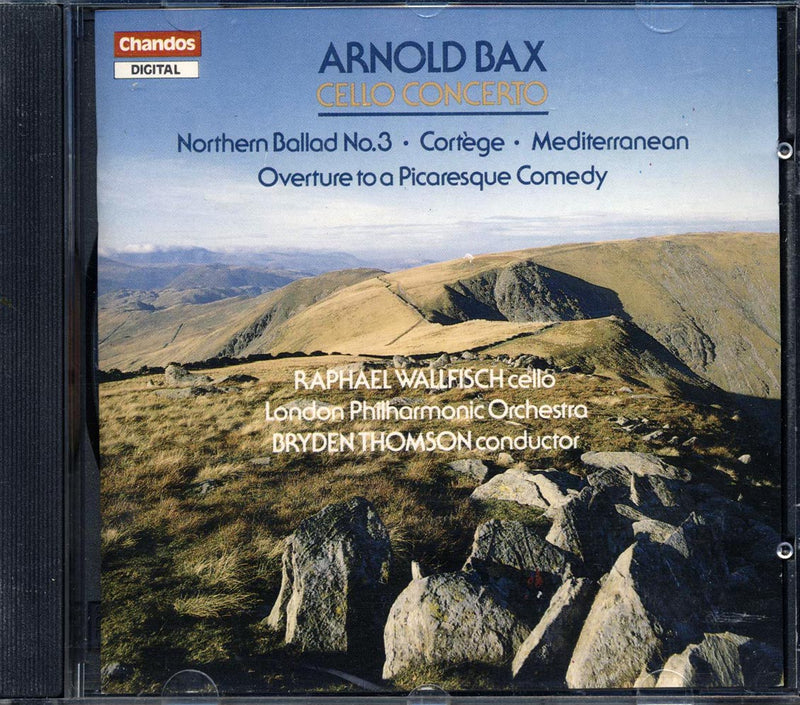 Arnold Bax, Raphael Wallfisch, Bryden Thomson, The London Philharmonic Orchestra - Cello Concerto; Northern Ballad No. 3; Cortege; Mediterranean; Overture To A Picaresque Comedy - CD