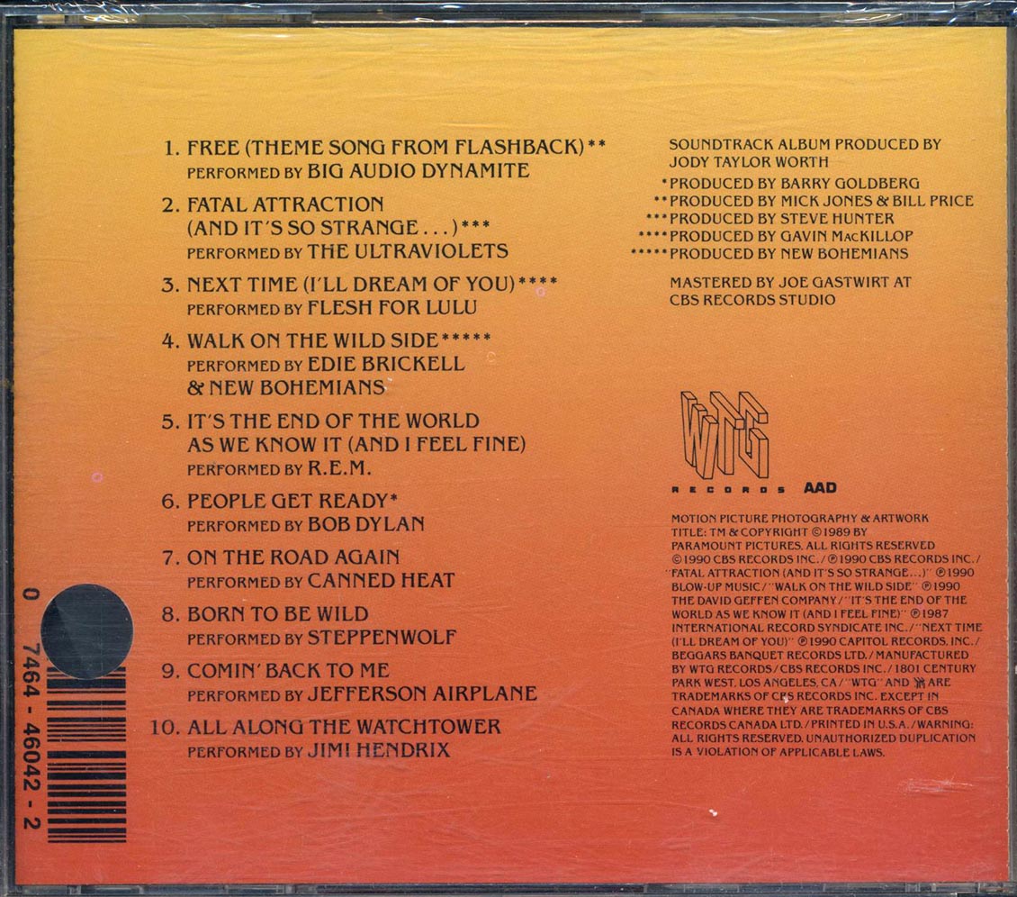REM, Bob Dylan, Steppenwolf, Etc. - Flashback: Original Motion Picture Soundtrack - CD, CD