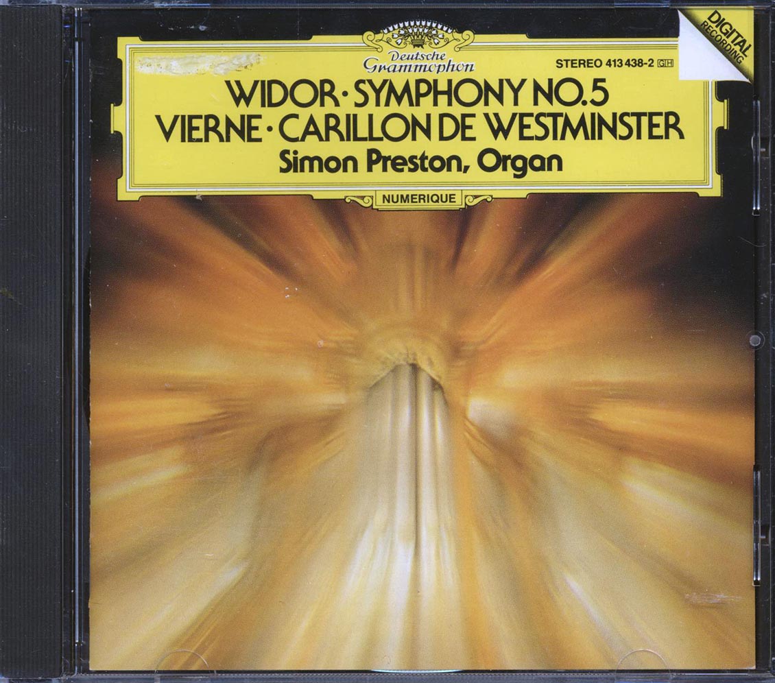 Widor, Vierne, Simon Preston - Symphony No. 5; Carillon De Westminster - CD