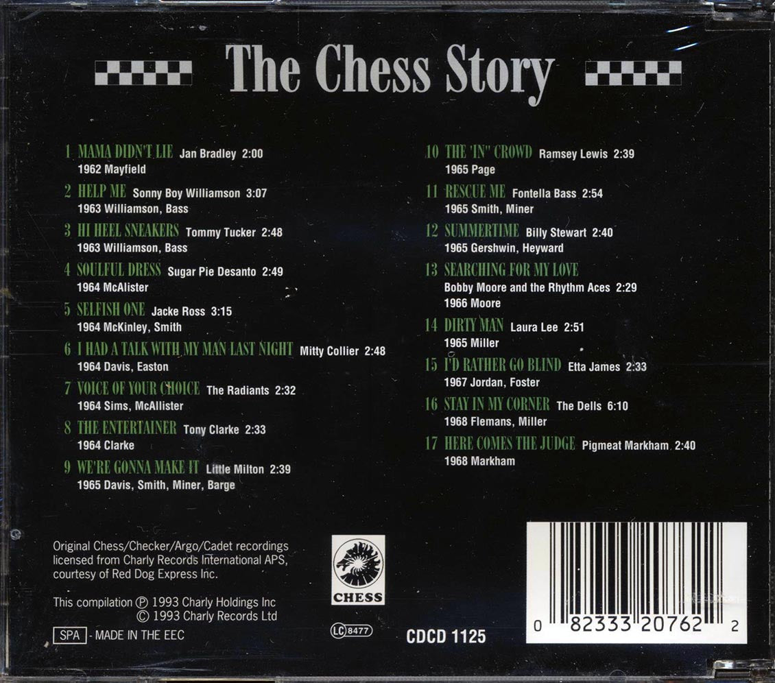 Sonny Boy Williamson, Jan Bradley, Tommy Tucker, Etc. - The Chess Story Volume 3: From R & B To Soul - CD, CD