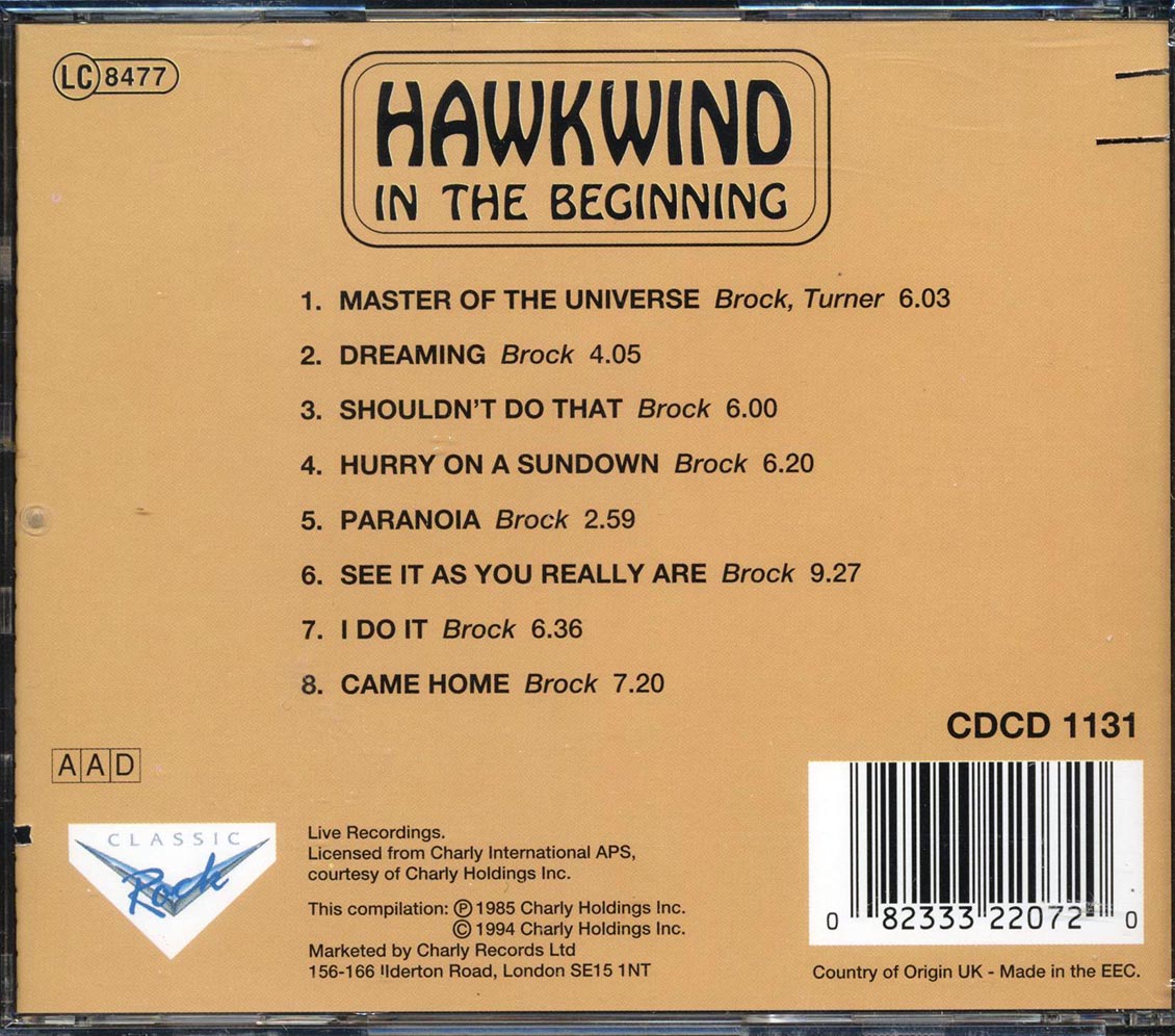 Hawkwind - In The Beginning (marked/ltd stock) - CD, CD