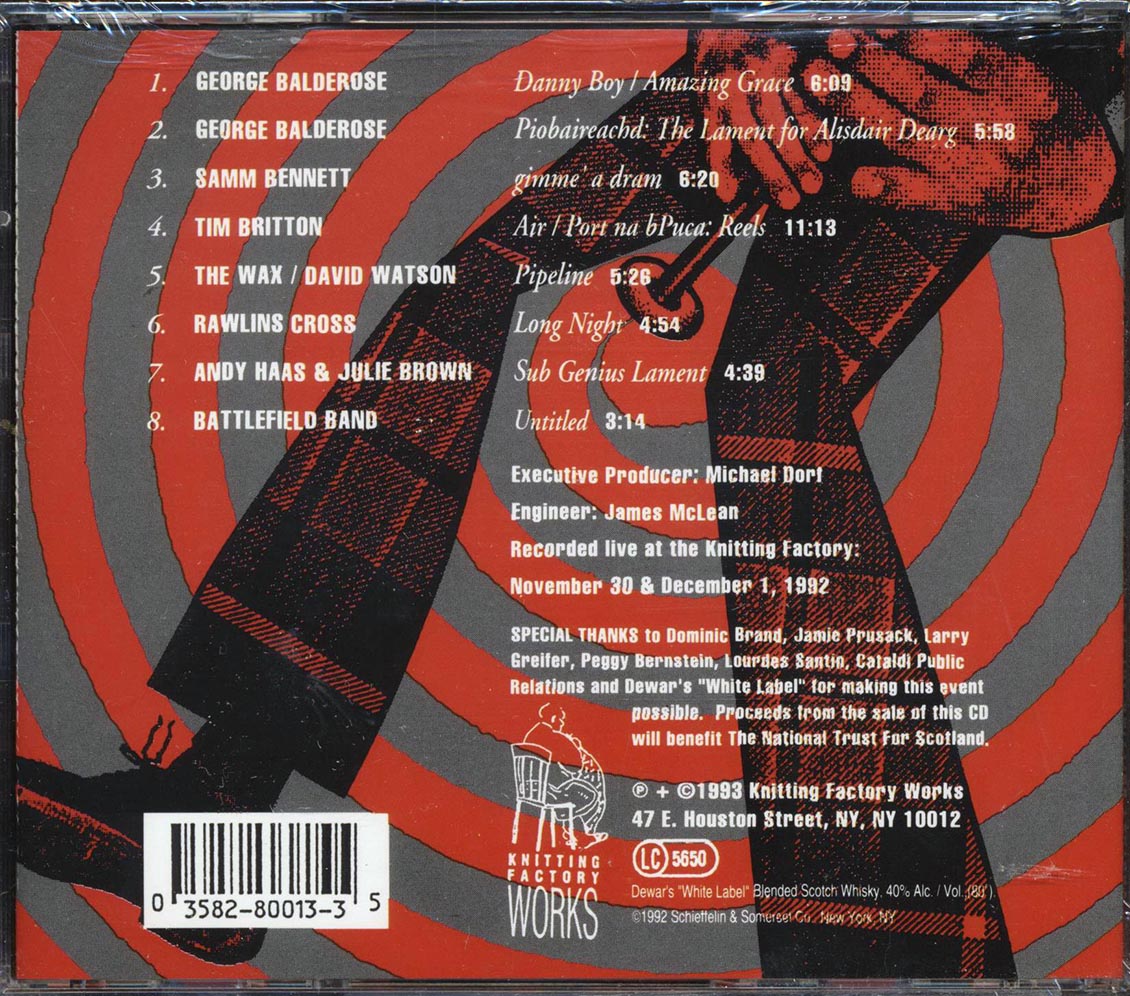George Balderose, Samm Bennett, Tim Britton, Etc. - Dewar's Bagpipe Festival: Live At The Knitting Factory - CD, CD
