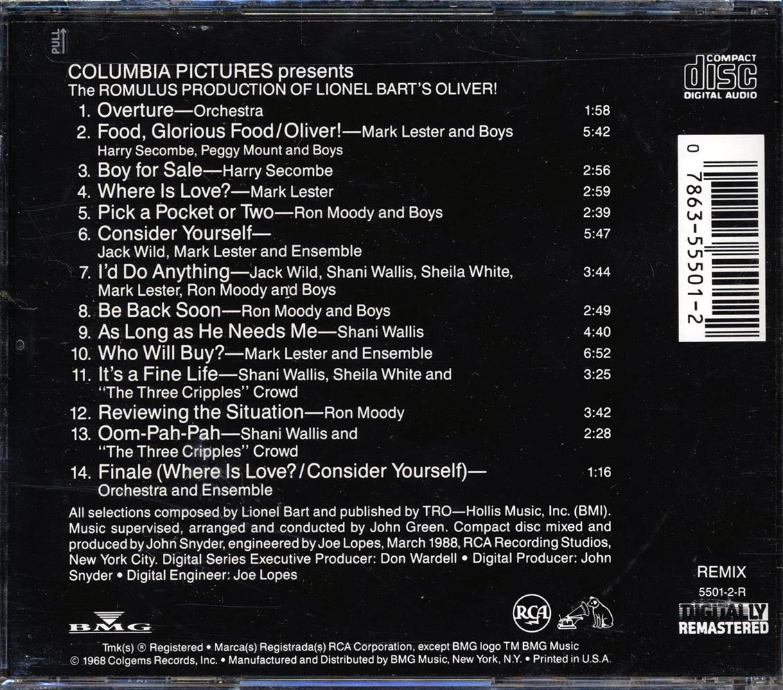 Lionel Bart - Oliver: Original Soundtrack - CD, CD