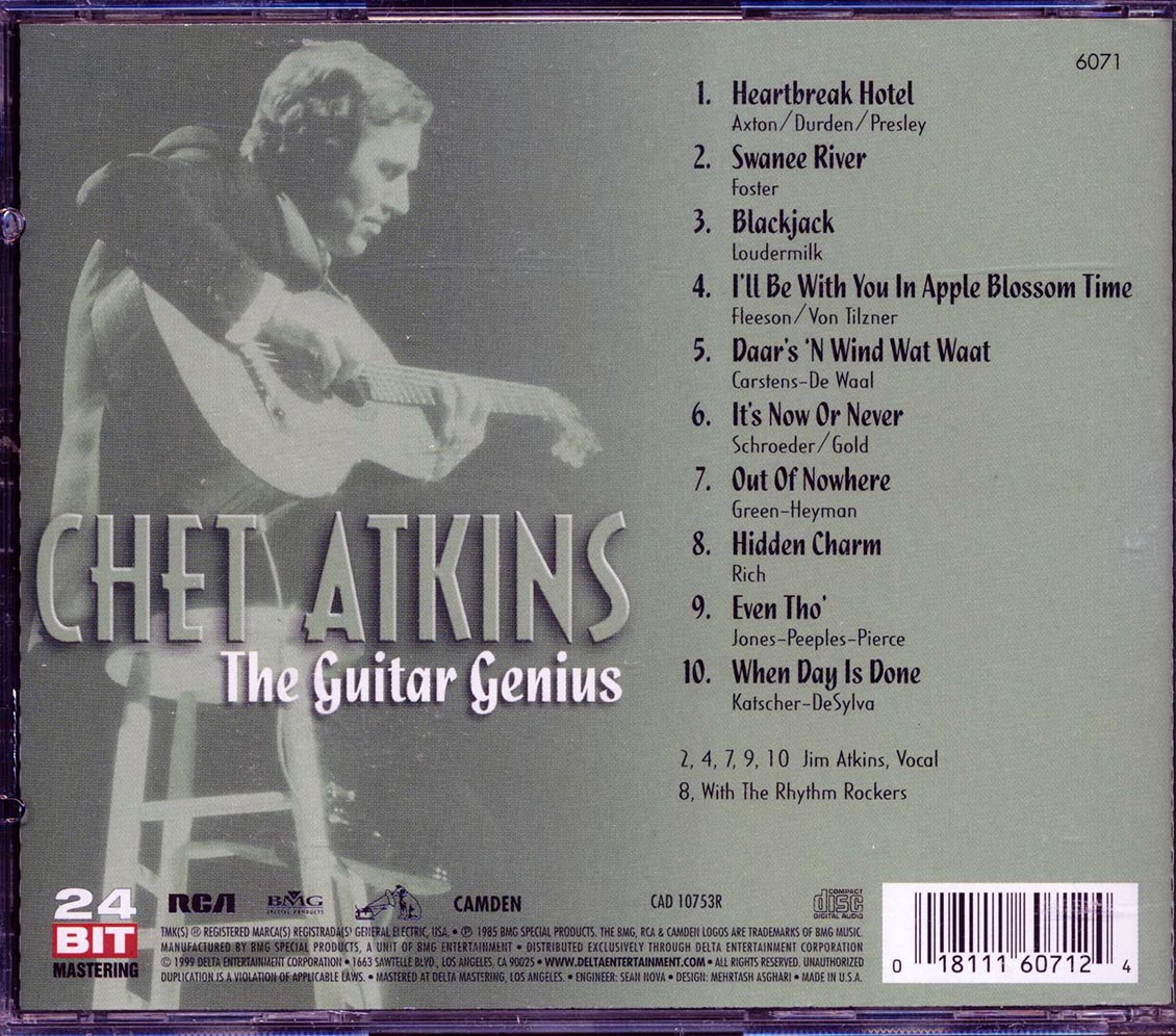 Chet Atkins - The Guitar Genius (remastered) (24-bit mastering) - CD, CD