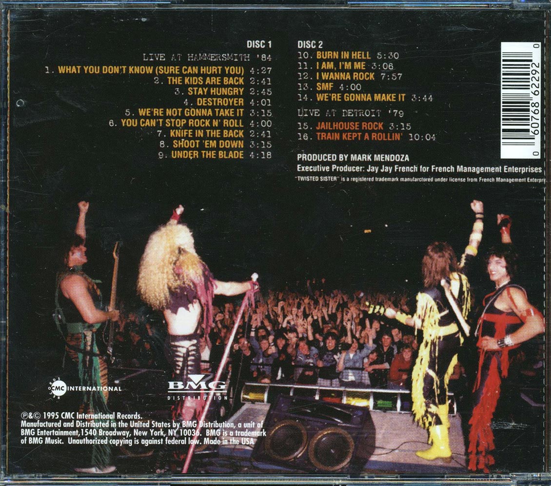 Twisted Sister - Live At Hammersmith (2xCD) - CD, CD