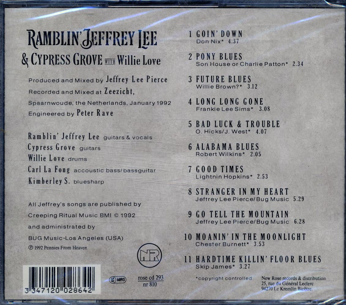 Ramblin' Jeffrey Lee, Cypress Grove, Willie Love - Ramblin' Jeffrey Lee, Cypress Grove, Willie Love - CD, CD
