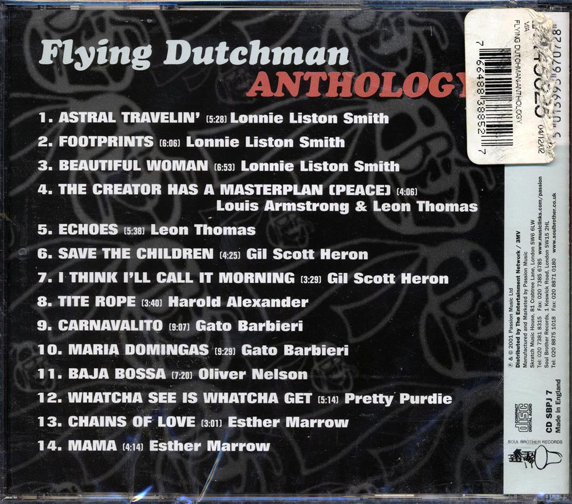 Lonnie Liston Smith, Leon Thomas, Gil Scott-Heron, Etc. - Flying Dutchman Anthology - CD, CD