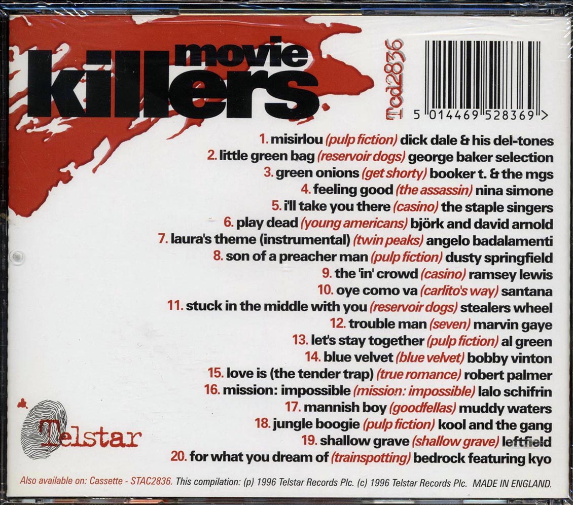 Booker T & The MG's, Nina Simone, Santana, Etc. - Movie Killers: 20 Direct Hits From Cult Movies - CD, CD