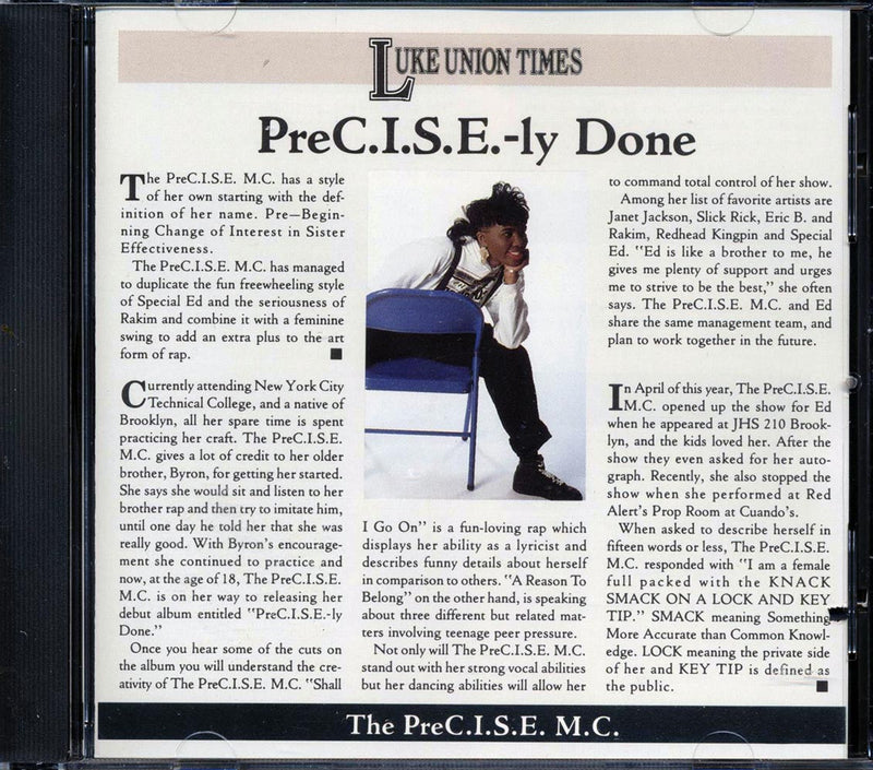 The PreC.I.S.E. MC - PreC.I.S.E.-Ly Done (marked/ltd stock) - CD