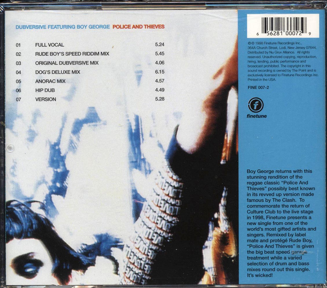 Dubversive, Boy George - Police And Thieves - CD, CD