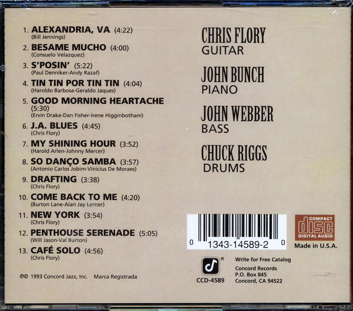 Chris Flory - City Life - CD, CD