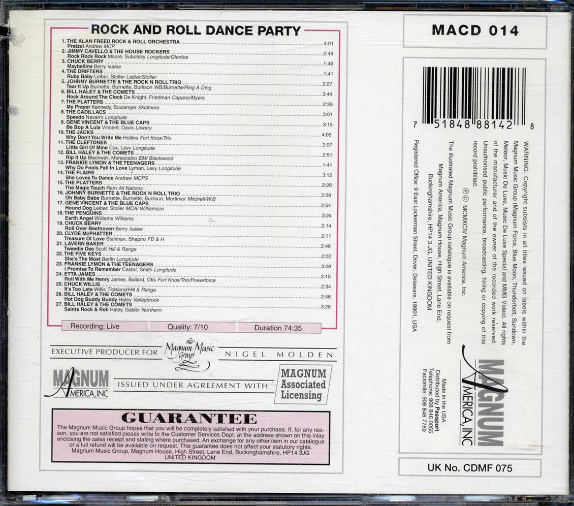 Chuck Berry, Drifters, Platters, Etc. - Alan Freed Rock And Roll Dance Party (marked/ltd stock) - CD, CD