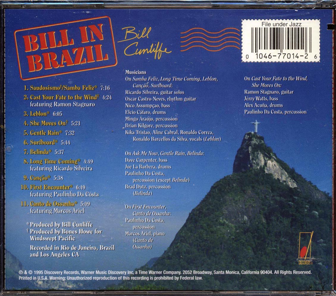 Bill Cunliffe - Bill In Brazil (marked/ltd stock) - CD, CD