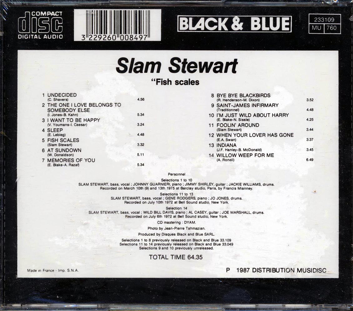 Slam Stewart - Fish Scales - CD, CD