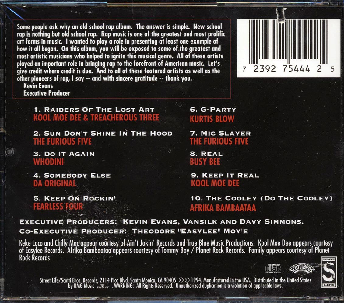 Kool Moe Dee, The Furious Five, Whodini, Etc. - Raiders Of The Lost Art (marked/ltd stock) - CD, CD