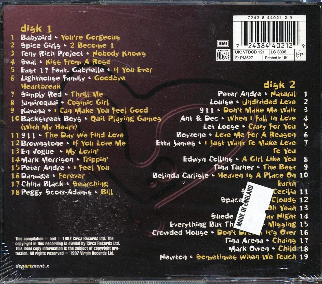 Spice Girls, Seal, Simply Red, Backstreet Boys, Etc. - Gorgeous (37 tracks) (2xCD) - CD, CD
