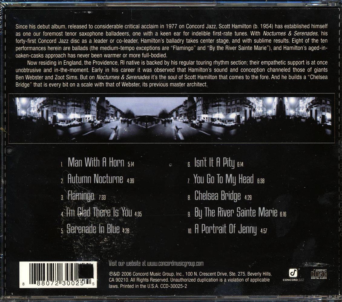 Scott Hamilton - Nocturnes & Serenades (marked/ltd stock) - CD, CD