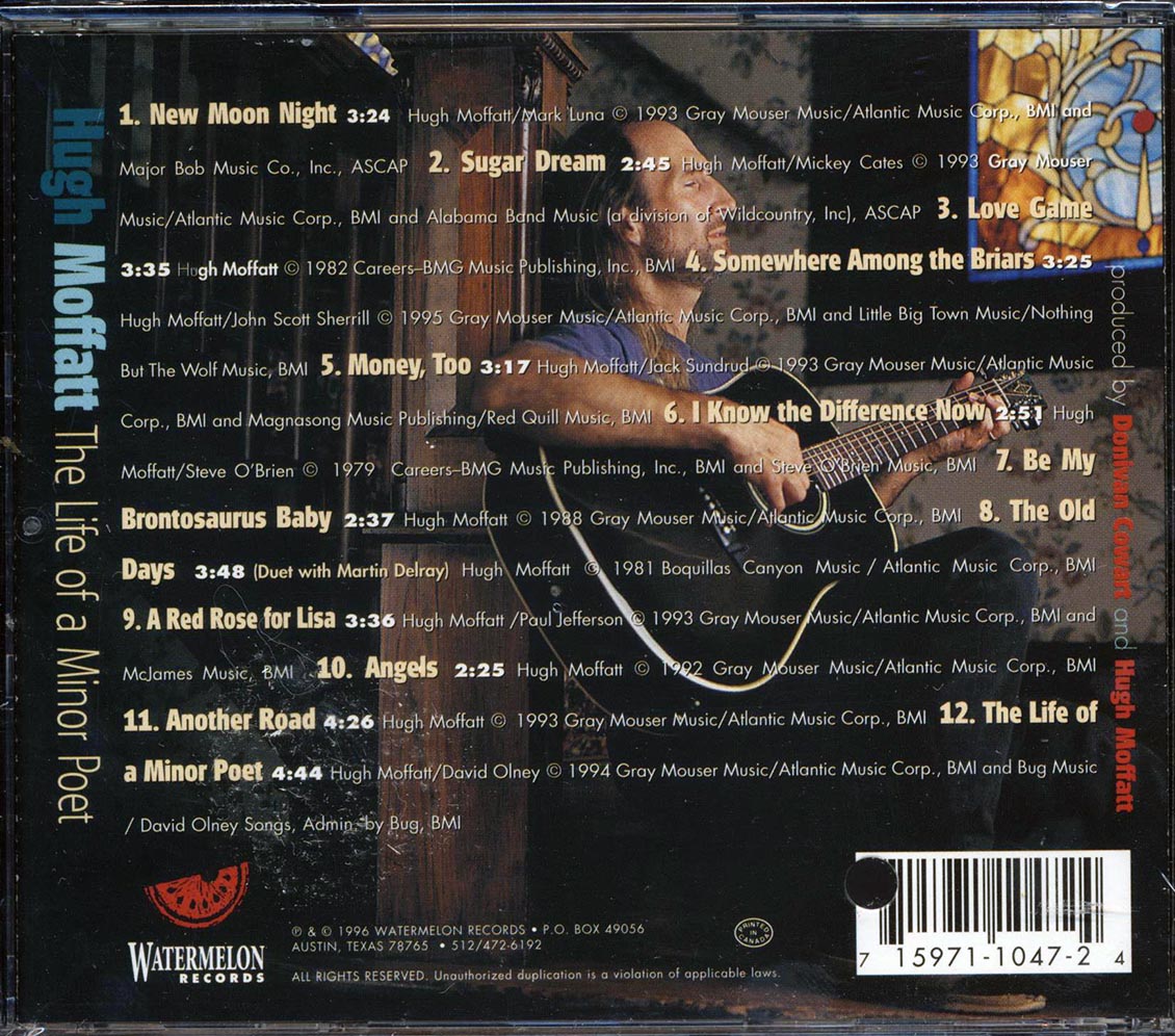 Hugh Moffatt - The Life Of A Minor Poet (marked/ltd stock) - CD, CD