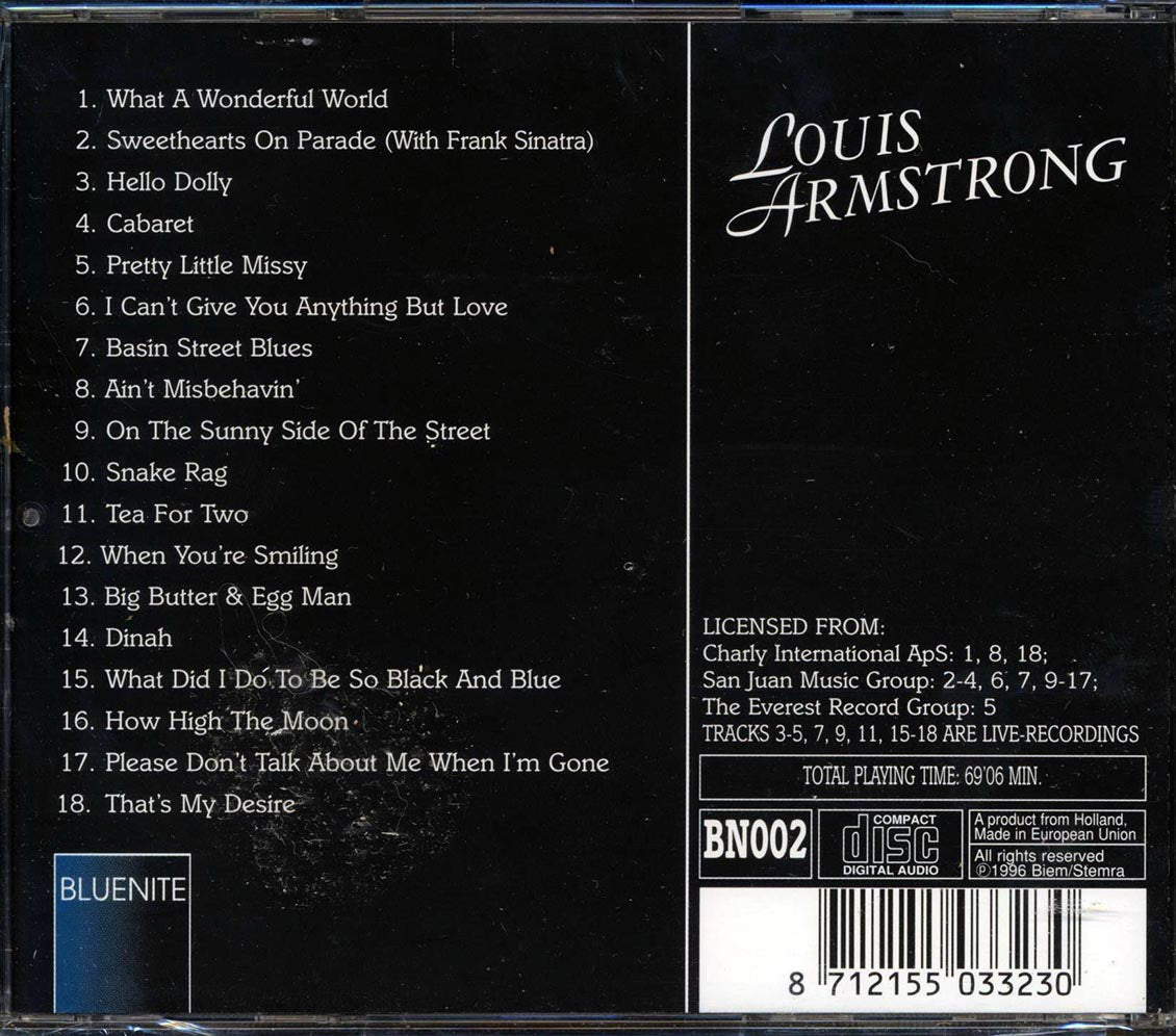 Louis Armstrong - New Orleans Jazz - CD, CD