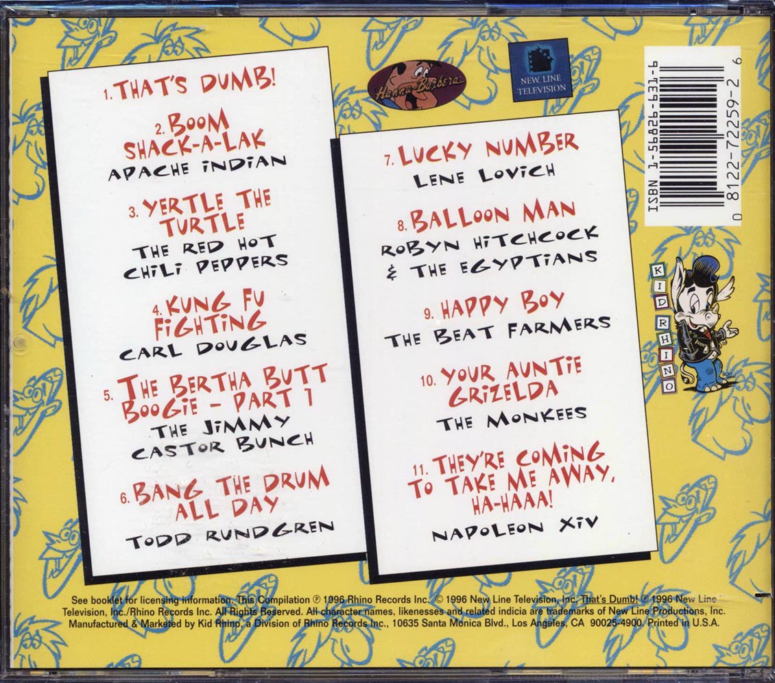 Todd Rundgren, Apache Indian, Carl Douglas, Lene Lovich, Etc. - Dumb And Dumber: Get Down, Get Dumb - CD, CD